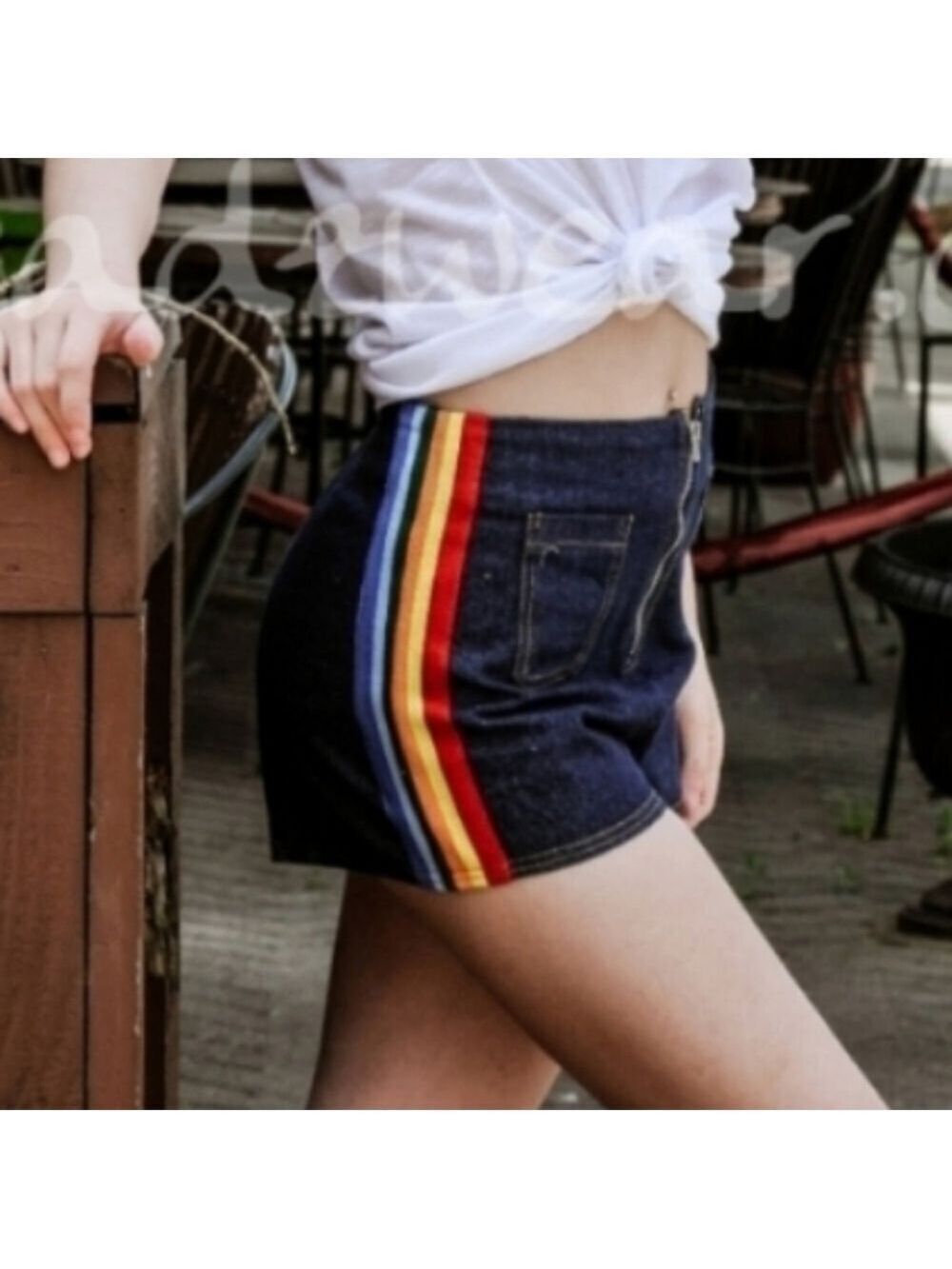 Honey Punch denim shorts